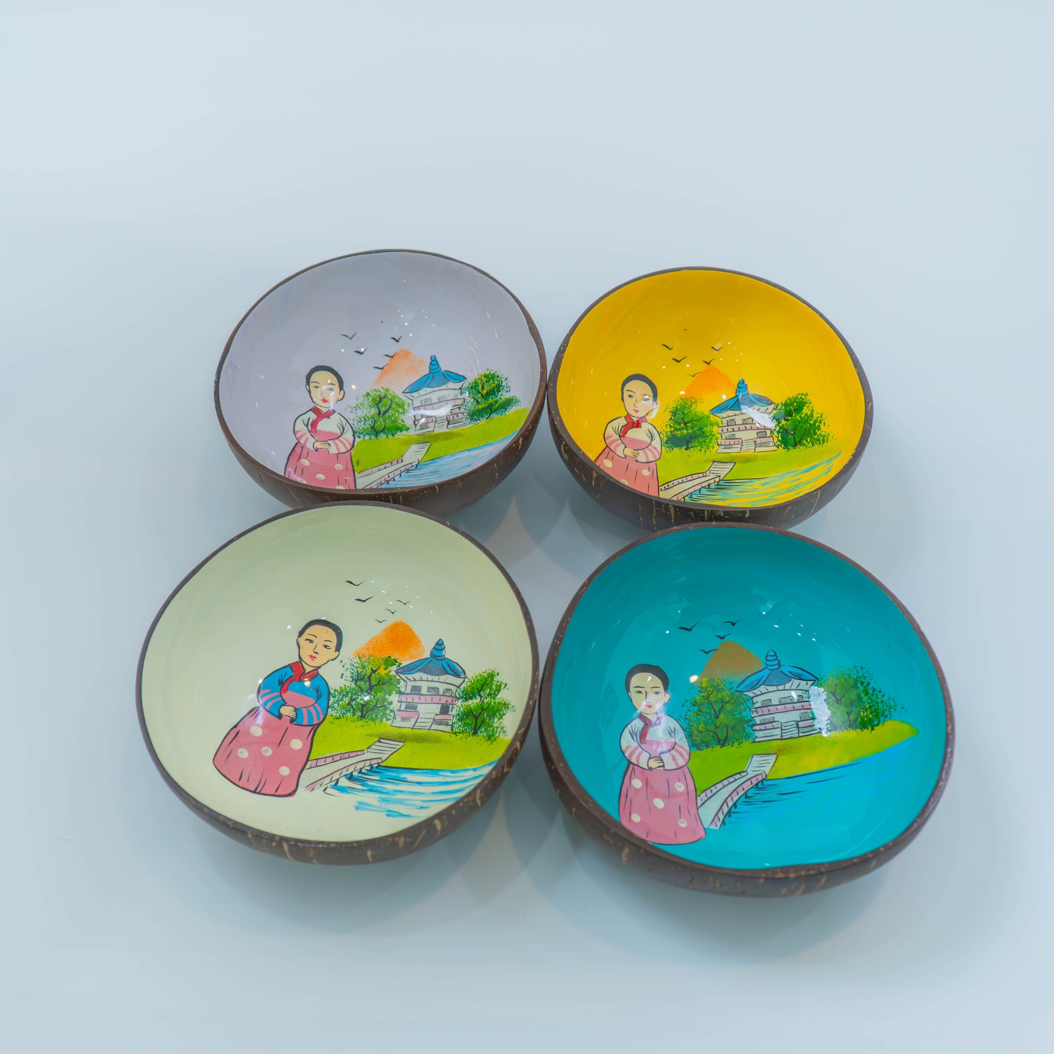 Bát dừa sơn mài 11