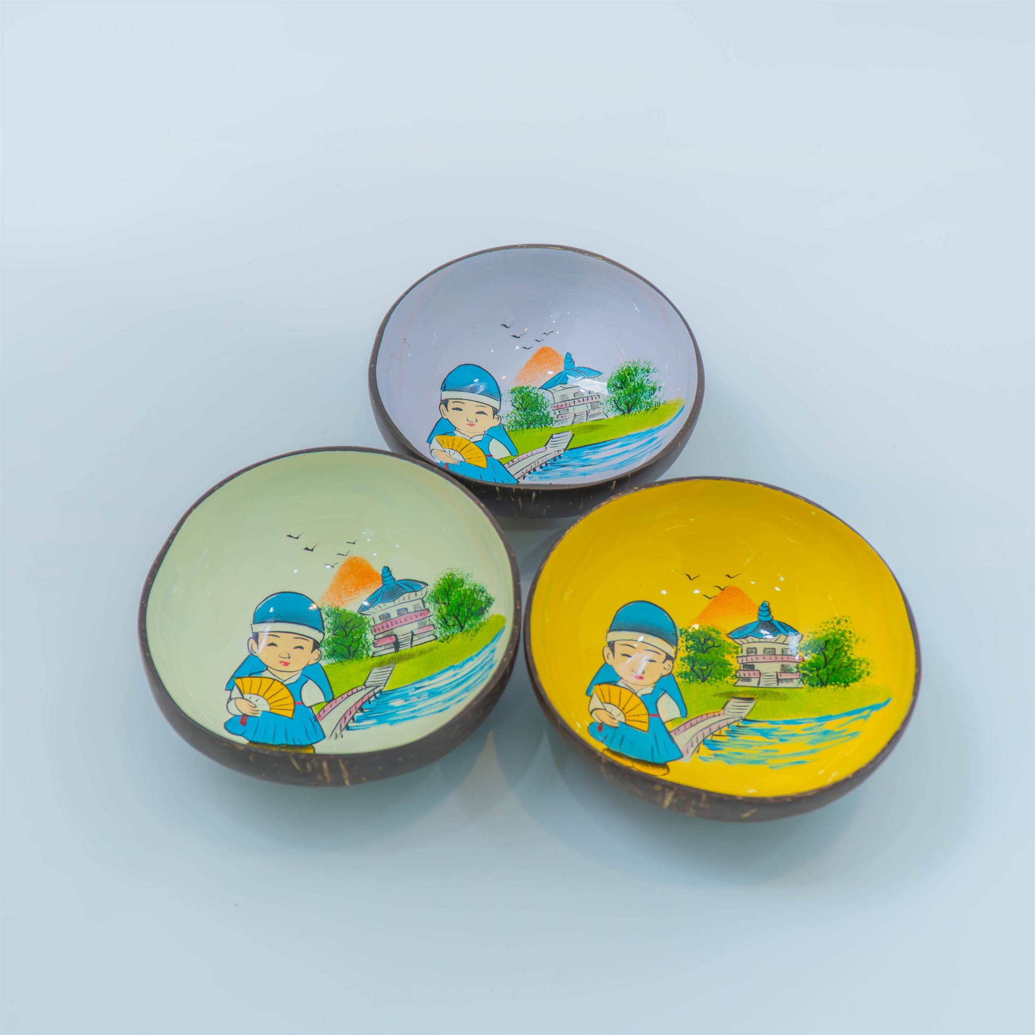 Bát dừa sơn mài 9