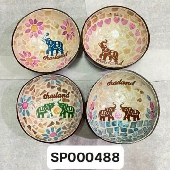 Bát dừa khảm trai voi vểnh