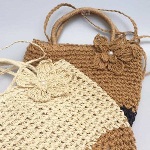 Túi cói tự đan tại nhà