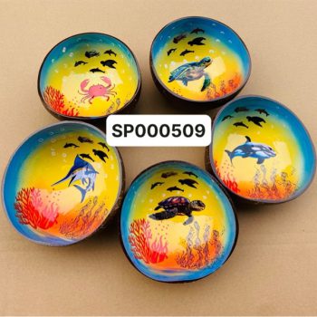 Bat dừa sơn mài cua cá rùa biển mới