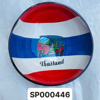 Bát dừa sơn mài nền cờ Thái Lan