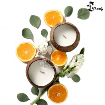Nến thơm gáo dừa - Coconut Bowl trang trí phòng hàng thủ công mỹ nghệ